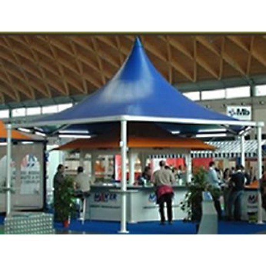 Gazebo in alluminio e tenda in PVC Airone System